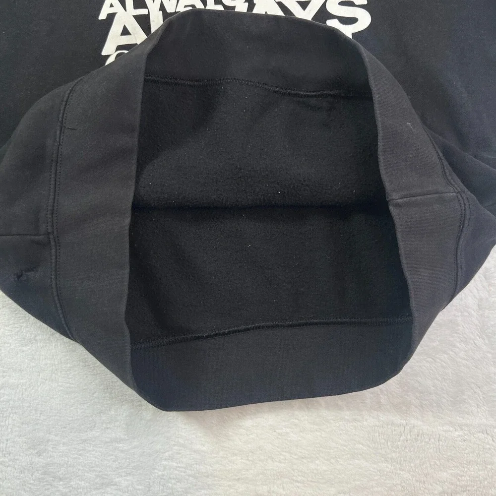 Adidas Originals Always Fresh Alway Original Black Hoodie Men's Small Distressed